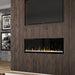 Dimplex IgniteXL Built-In Electric Fireplace placed in a timeless wooden wall