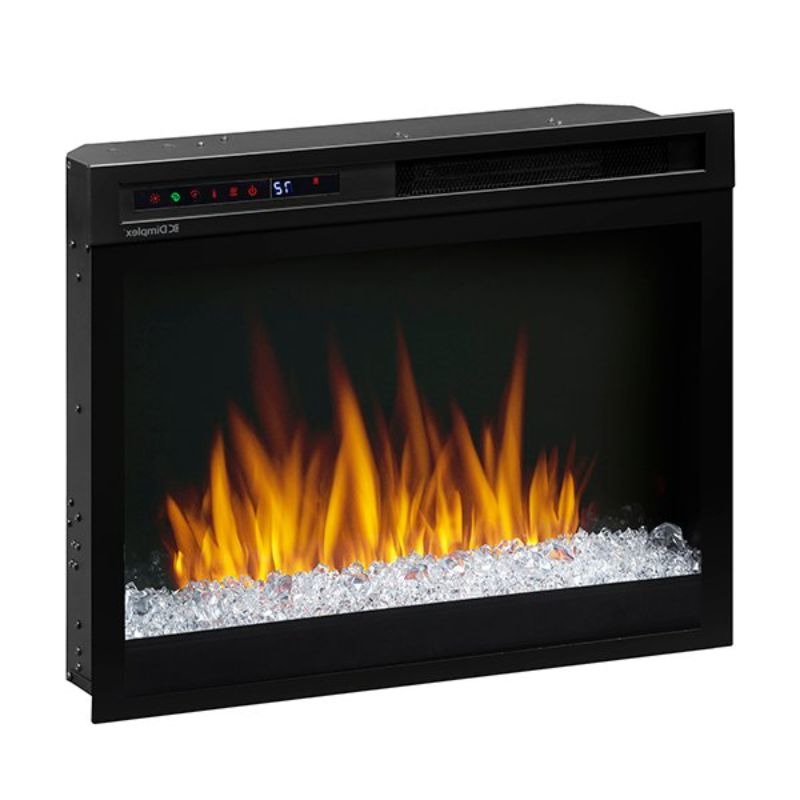 Dimplex Multi-Fire XHD Electric Firebox in Black without Background Right View Angle