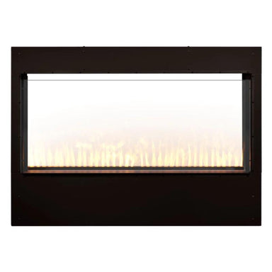 Dimplex Pro Box Front Glass Pane for Professional Built-In Box Shown its flames in clear background