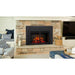 Electric Insert Fireplace by SimpliFire in a accent wall in the living room