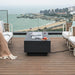 Elementi Granville Fire Table Double as a Table Dark Gray Variant