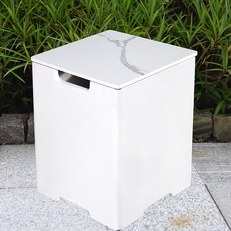 Square Porcelain Tank cover 20.5 white