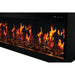 Flames of the Luminex 65 LCD Electric Linear Built-in Fireplace by Napoleon