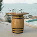 Lafite Barrel Bar table installed outdoor near the sea