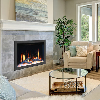 Lite Star Smart Built-in Electric Fireplace by Litedeer Home in the Living room to provide Heat