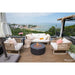 Modeno Venice Fire Pit in black WIDEVIEW Shot