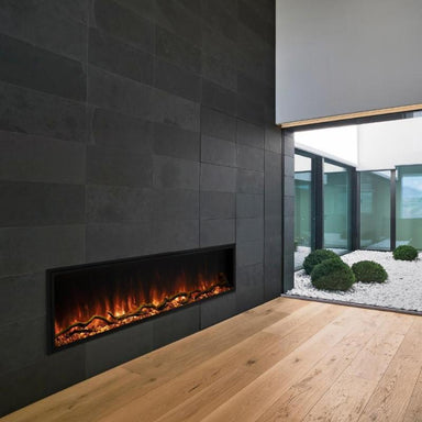 Modern Flames Landscape Pro Slim 56 installed in the living space as a centerpiece