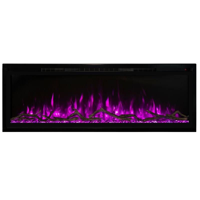 Modern Flames Spectrum Slimline with pink flames