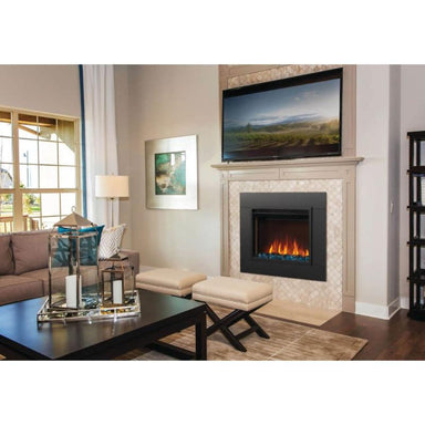 Napoleon Cineview Fireplace placed in the living room with trim