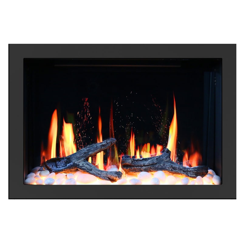 Showcasing the real flame effects on the Litedeer Homes Lite Star