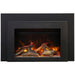 Sierra Flame Smart Electric Fireplace Insert with Black Steel Surround