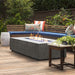 the Tavola 1 Concrete Fire Pit placed outside for a more inviting space