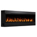 The Optimyst Linear Water Vapor Fireplace in Black without Background Right Angle View