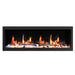 The Latitude Smart Electric Fireplace by Litdeer Homes showcasing the Flames and logs without BACKGROUND