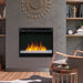 The Multi-Fire XHD Electric Firebox in black is nicely placed in the living area as a centerpiece