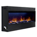 The Optimyst Linear Water Vapor Fireplace by Dimplex in Black Right Angle View without Background