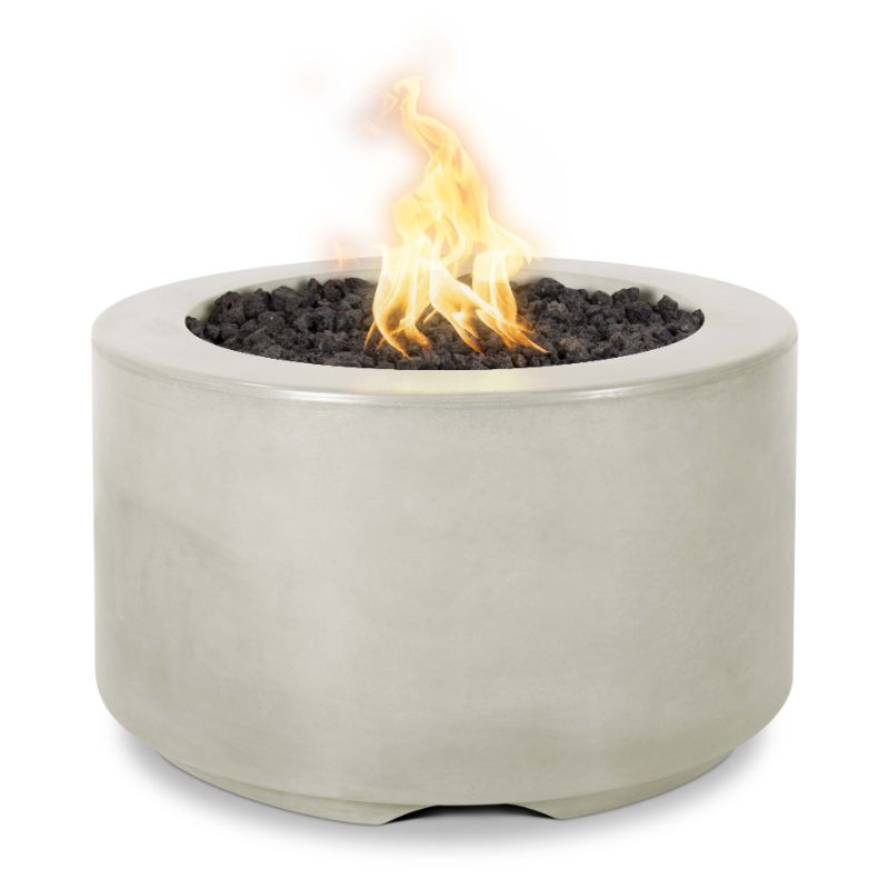 The Outdoor Plus  Round Florence Concrete Fire Pit 18" Tall