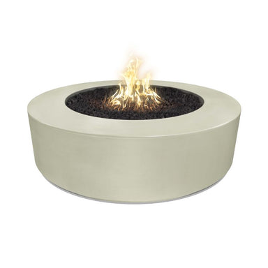 The Outdoor Plus 20 Tall Round Florence Concrete Fire Pit 72 Ash