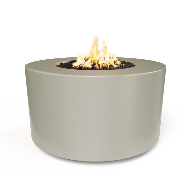 The Outdoor Plus Round Florence Concrete Fire Pit 24" Tall