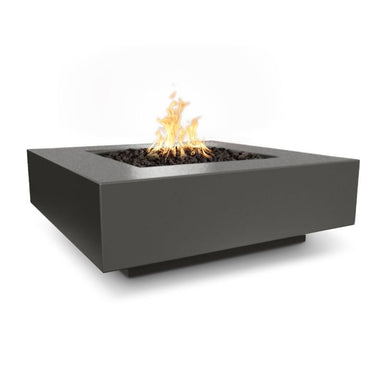 The Outdoor Plus Cabo Square Concrete Gas Fire Pit Black Variant