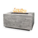 The Outdoor Plus Catalina Rectangular Concrete Fire Pit Ivory