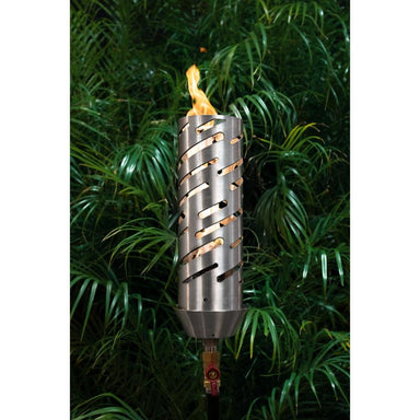 The Outdoor Plus Comet Fire Torch SHOWCASING FLAMES