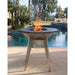 The Outdoor Plus Mojave Wood Burning Steel Fire Pit Grill Stainless Steel Variant