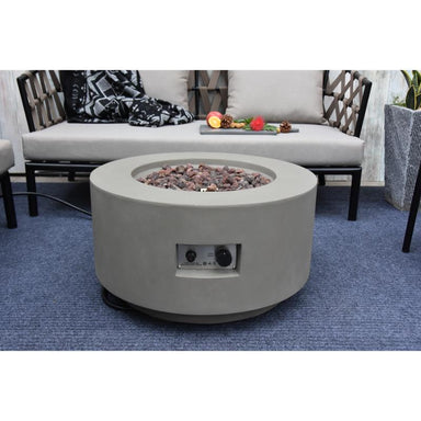 The Push Button and adjuster on the Waterford Fire Pit by Modeno