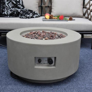 The Push Button and adjuster on the Waterford Fire Pit by Modeno