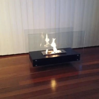 The Bio Flame Evoque Ethanol Fireplace Indoor with FLAMES