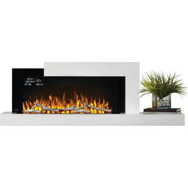 The Napoleon Stylus Cara Elite Electric Fireplace with its mesmerizing flames