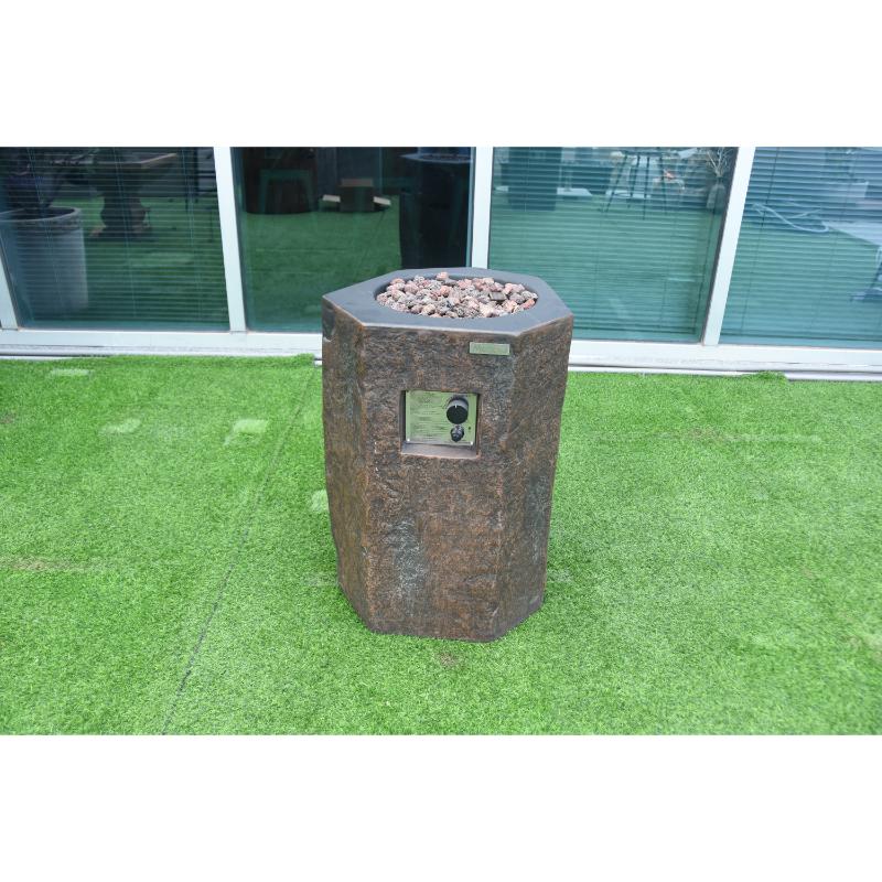 The push button and igniter of the Basalt Fire Pit Column