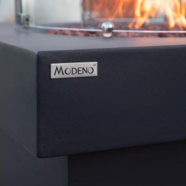 The texture on the Branford Fire Pit in Slate Black