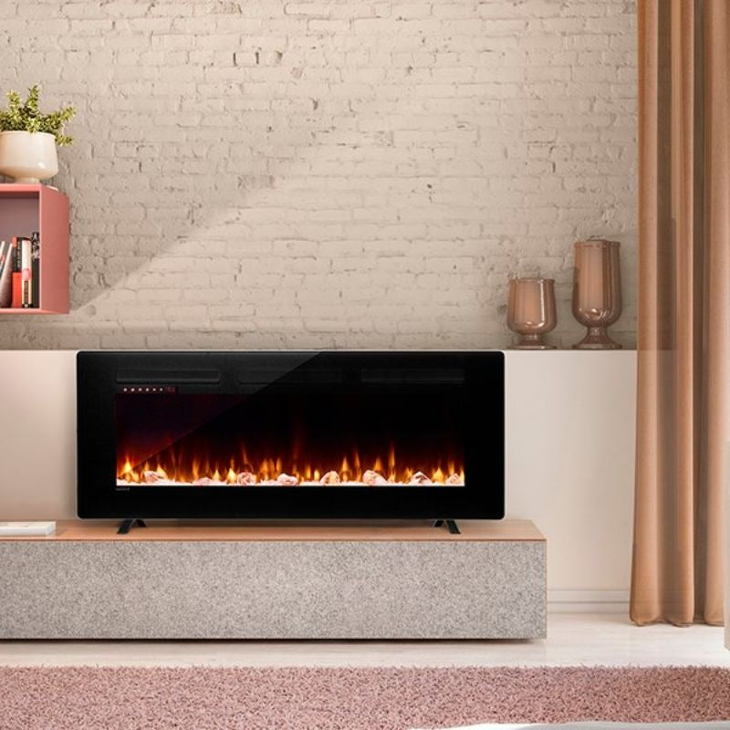 This side of the room looks nice with The Dimplex Sierra 60 Linear Electric Fireplace