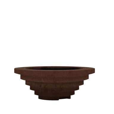 Triton Round Concrete Fire Bowl in Cafe Variant