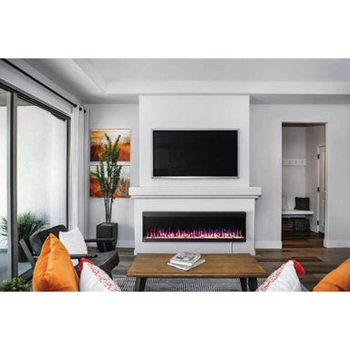 Trivista Pictura Electric Fireplace placed in the living room under the television